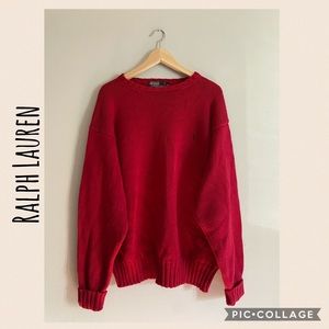 Knitted Oversized Sweat Polo by Ralph Lauren